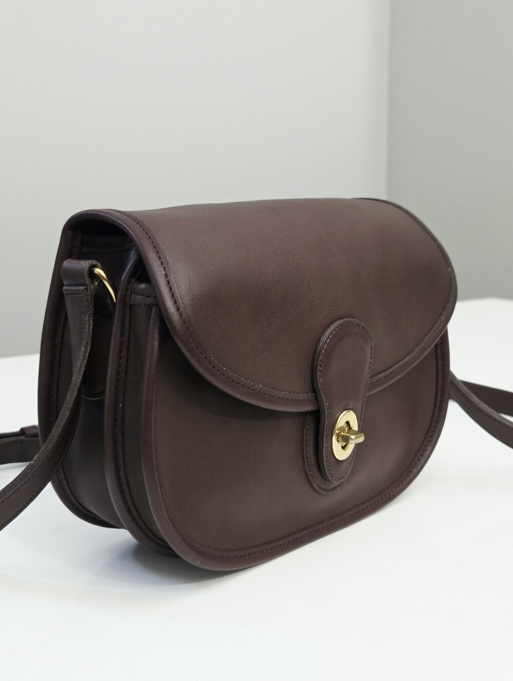 EXCELLENT VINTAGE COACH PRAIRIE BAG - MAHOGANY BROWN - Picture 2 of 7